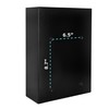 Adiroffice Large Wall Mountable Mailbox with Key Lock ADI631-04-BLK